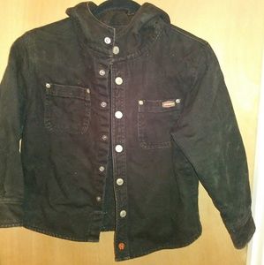 Jesse James hooded jean jacket